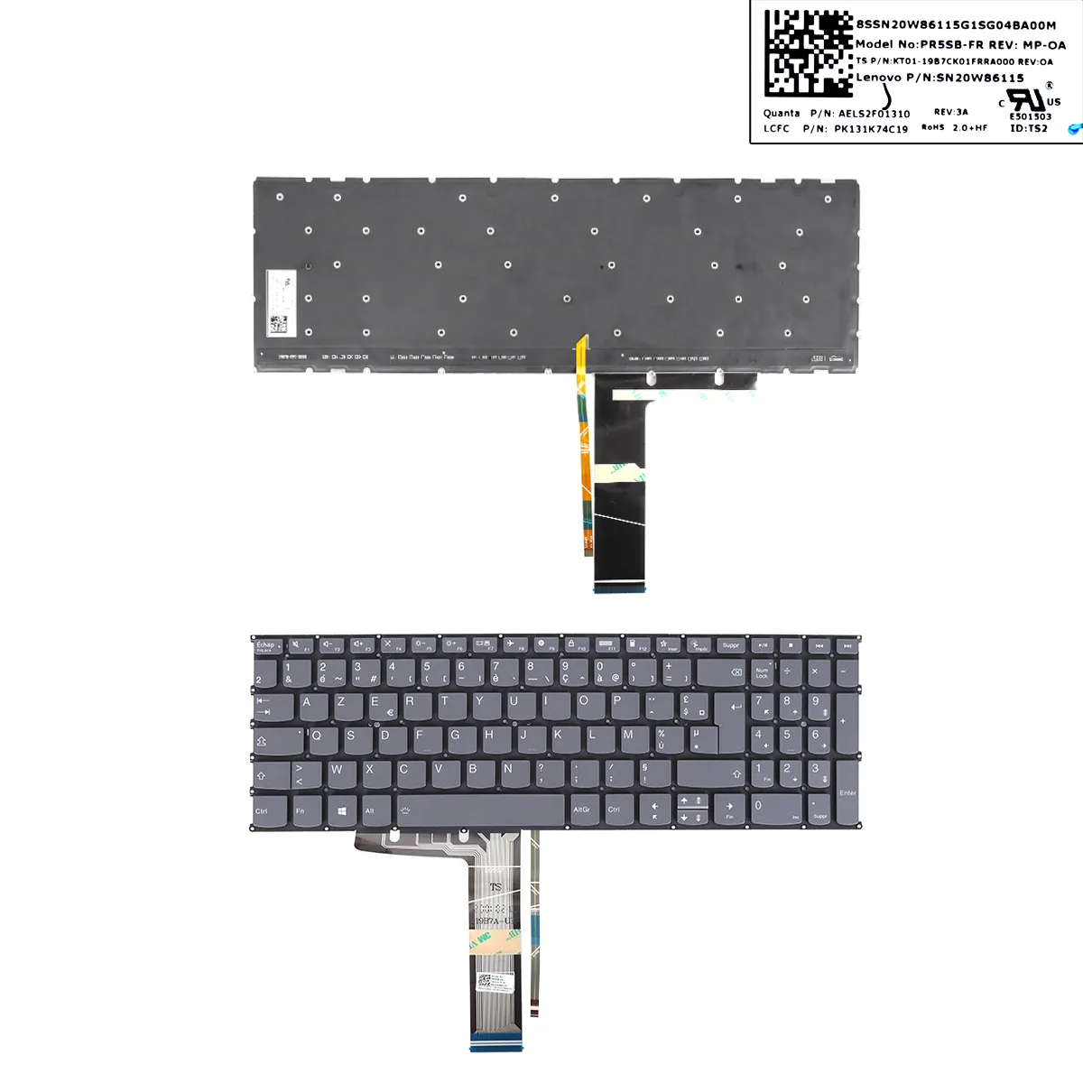 Picture of Lenovo IdeaPad 5-15ARE05 5-15ALC05 5-15IIL05 5-15ITL05 GRAY(backlit WIN8)